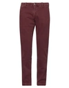 Jacob Cohёn Man Jeans Burgundy Size 33 Cotton, Elastane In Red