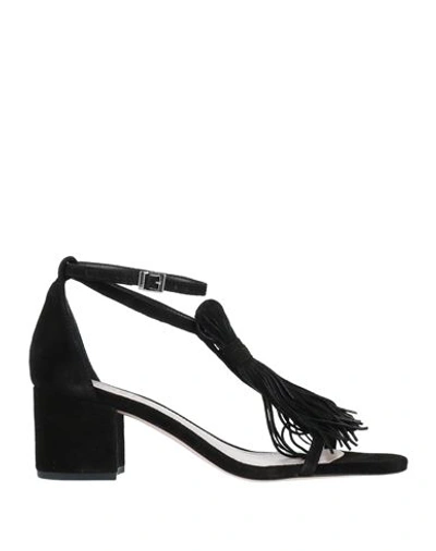 Schutz Woman Sandals Black Size 7 Soft Leather