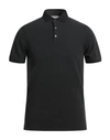 Alpha Studio Man Polo Shirt Black Size 38 Cotton