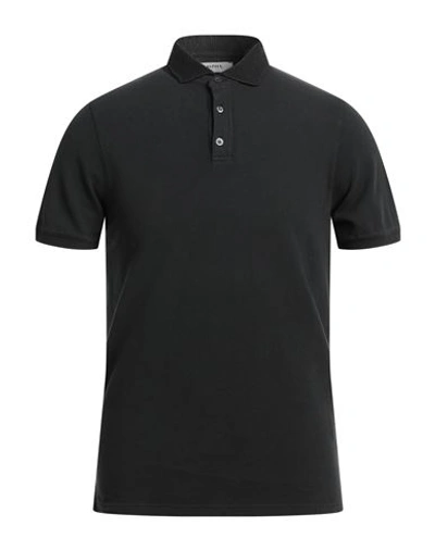 Alpha Studio Man Polo Shirt Black Size 38 Cotton
