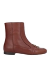 Nora New York Woman Ankle Boots Brown Size 10 Soft Leather