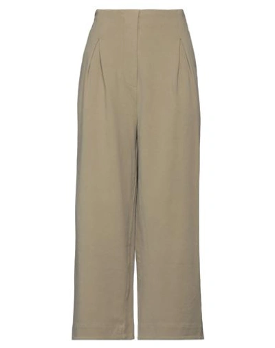 Alessia Santi Woman Pants Military Green Size 8 Cotton, Elastane