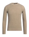 Retois Man Sweater Sand Size S Wool, Polyamide In Beige