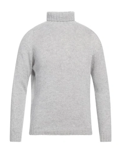 Aragona Man Turtleneck Grey Size 38 Wool, Cashmere