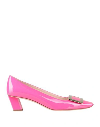 Roger Vivier 45mm Belle Vivier Patent Leather Pumps In Fuchsia