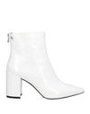 Zadig & Voltaire Woman Ankle Boots White Size 9 Soft Leather