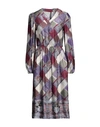 Manila Grace Woman Midi Dress Cream Size 2 Viscose In White