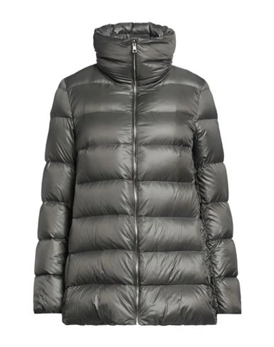 Annie P . Woman Down Jacket Lead Size 12 Polyamide In Grey