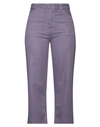 Haikure Woman Denim Pants Light Purple Size 26 Cotton, Lyocell