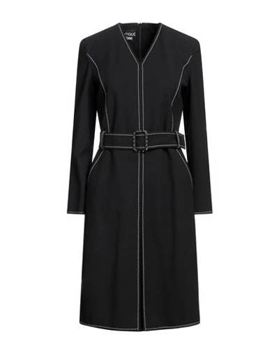 Boutique Moschino Woman Midi Dress Black Size 14 Polyester, Virgin Wool, Elastane