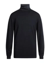 Alpha Studio Man Turtleneck Midnight Blue Size 46 Merino Wool