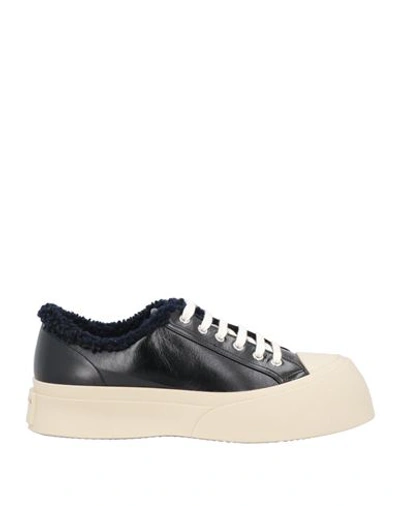 MARNI MARNI MAN SNEAKERS BLACK SIZE 9 SOFT LEATHER