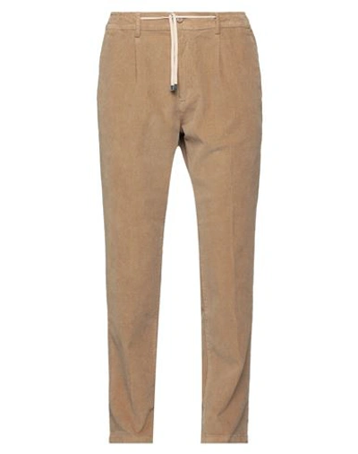 Cruna Man Pants Camel Size 38 Cotton, Elastane In Beige