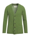 Beaucoup .., Man Cardigan Green Size L Wool, Polyamide