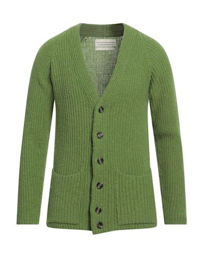 Beaucoup .., Man Cardigan Green Size L Wool, Polyamide