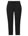 Mr Massimo Rebecchi Woman Cropped Pants Black Size L Polyester, Elastane