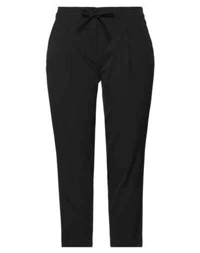 Mr Massimo Rebecchi Woman Pants Black Size L Polyester, Elastane In Black