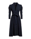High Woman Midi Dress Midnight Blue Size 6 Polyester, Elastane