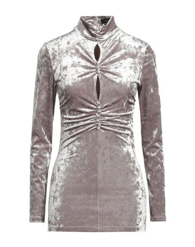 Isabel Marant Long Sleeved Gathered Chenille Top With Cutout In Beige