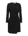 Kaos Woman Mini Dress Black Size 8 Polyester, Viscose, Elastane