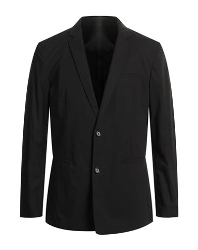 Paolo Pecora Man Blazer Black Size 42 Cotton, Elastane