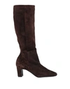 Daniele Ancarani Woman Knee Boots Dark Brown Size 10 Soft Leather
