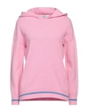 Pianurastudio Woman Sweater Pink Size L Wool, Polyamide In Pink