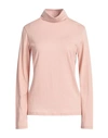 Majestic Filatures Woman T-shirt Light Pink Size 3 Cotton, Cashmere