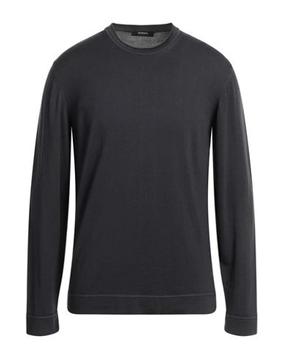 Alpha Studio Man Sweater Steel Grey Size 44 Merino Wool