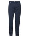 Trussardi Man Pants Midnight Blue Size 31 Cotton, Elastane In Blue