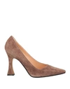 Roberto Festa Woman Pumps Light Brown Size 10 Soft Leather In Beige