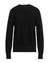 Piacenza Cashmere 1733 Man Sweater Black Size 46 Virgin Wool In Black