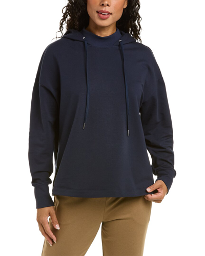 Hanro Natural Living Hooded Pullover In Blue