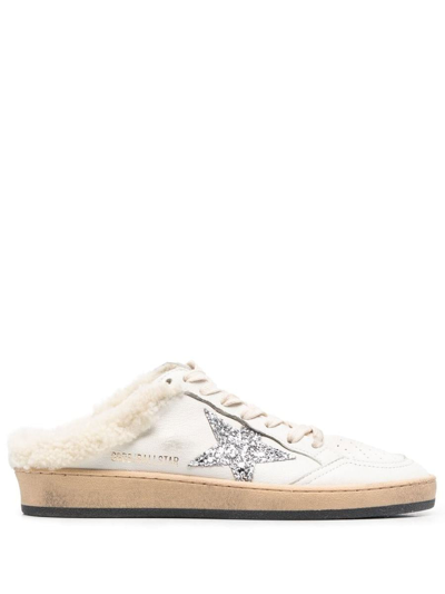 Golden Goose Ball Star Sabot Sneakers In White