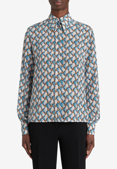 Etro Multicolor Shirt With Floral Print In Multicolore