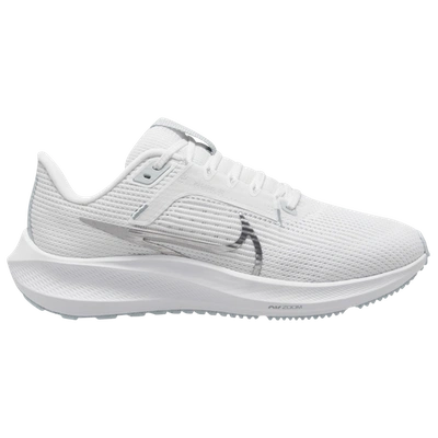 Nike Womens  Zoom Pegasus 40 In Metallic Silver/white/grey