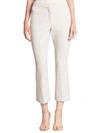 Theory Erstina Pioneer Cropped Pants In Pearl Ivory