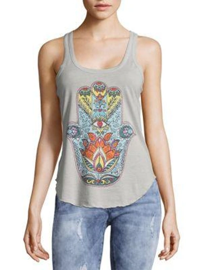 Chaser Abstract Designed Tank Top In Misty