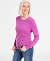 CHARTER CLUB WOMEN'S 100% CASHMERE CREWNECK SWEATER, CREATED FOR MACY'S