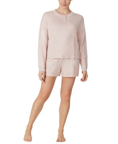 Sanctuary Women's 2-pc. French Terry Short Pajamas Set In Rosehip