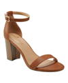 Bandolino Armory Ankle Strap Sandal In Cognac - Faux Leather