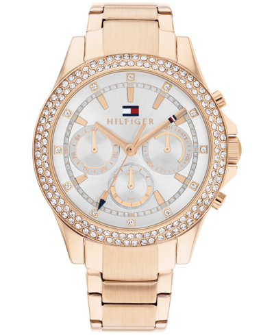 Tommy Hilfiger Women's Multifunction Carnation Gold-tone Stainless Steel Watch 38mm