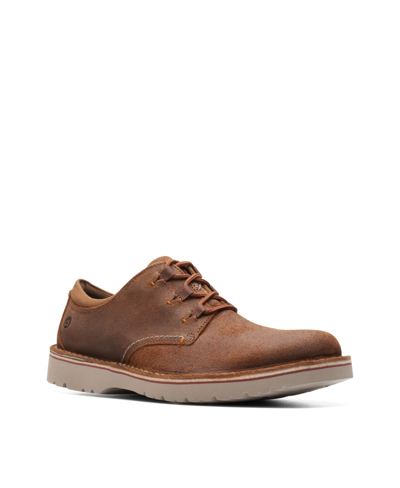 Clarks Men's Collection Eastford Low Oxford Shoes In Cola Suede