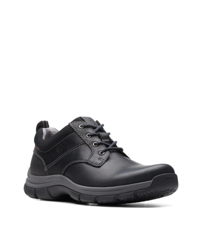 CLARKS MEN'S COLLECTION WALPATH LEATHER LOW TOP LACE UP SNEAKER