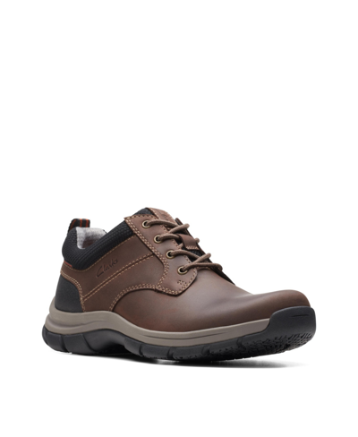 CLARKS MEN'S COLLECTION WALPATH LEATHER LOW TOP LACE UP SNEAKER