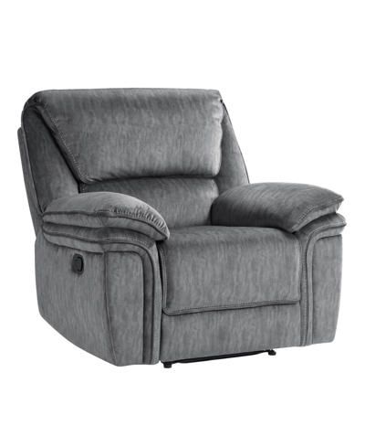 Homelegance White Label Andes 42" Reclining Chair In Gray