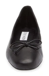 Steve Madden Eydie Ballet Flat In Black Leather