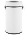 Jonathan Y Chuck White 17.2 Gallon Open Top Trash Can In White