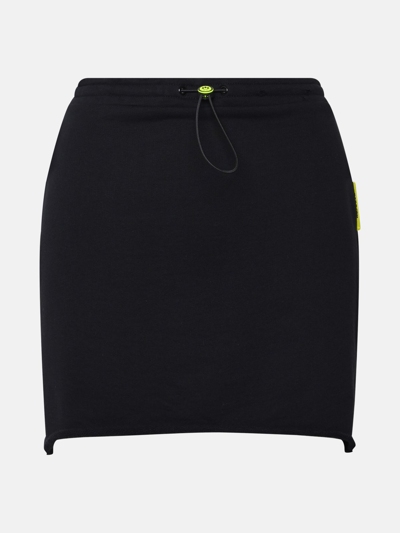 Barrow Black Cotton Mini Skirt