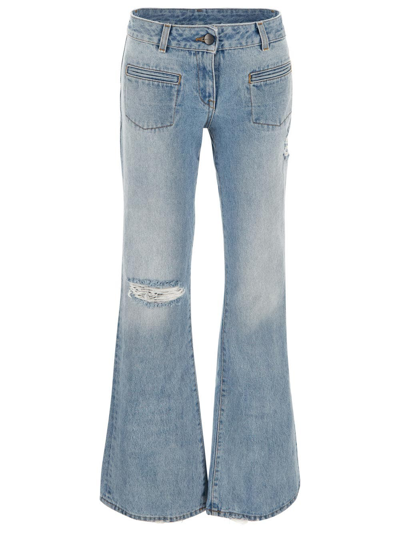 PALM ANGELS DENIM BOOTCUT JEANS